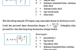 Rumus Kuartil Desil Dan Persentil