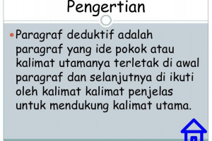 Pengertian Dan Contoh Kalimat Deduktif