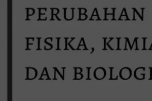 Perubahan Fisika Kimia Biologi