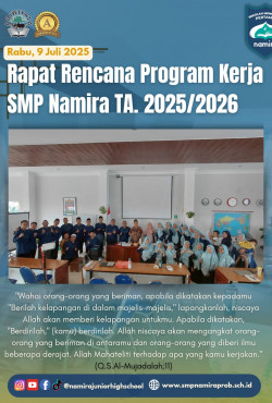 RAPAT RENCANA PRORAM KERJA SMP NAMIRA TAHUN AJARAN 2025/2026