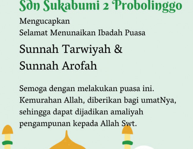 Puasa Tarwiyah dan Arafah 