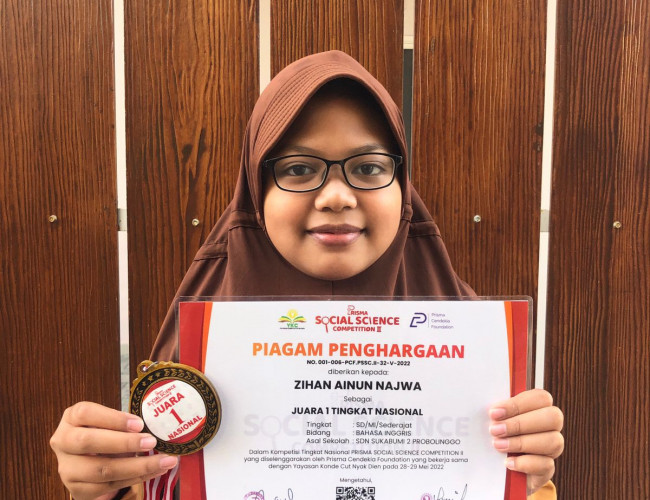 Zihan, Raih Medali Prisma Language Competition 2022