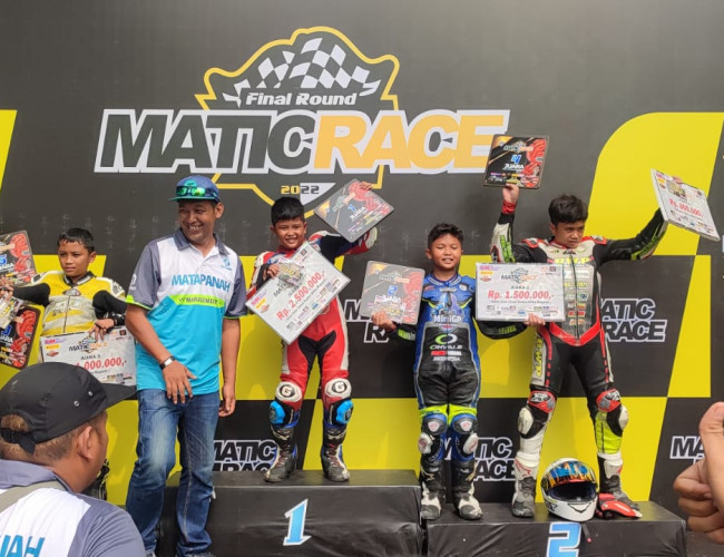 Nabil, Raih Podium Dalam Matic Race 2022 di GOR Jayabaya Kediri