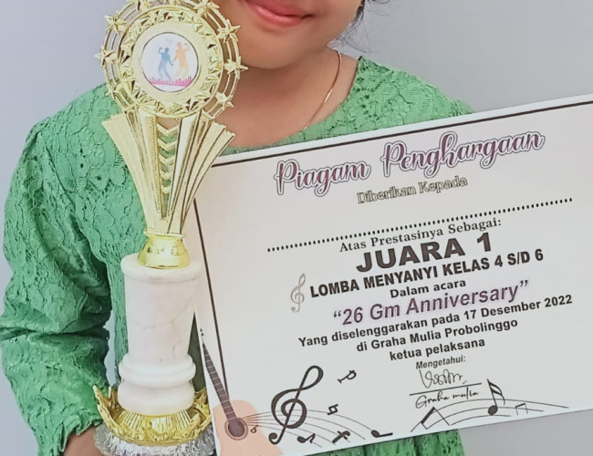 Revanya dan Anidya Raih Juara 1 dan 3 dalam GM Singing Competition 2022