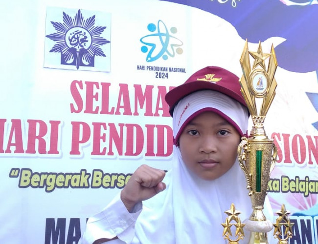 Siap Menuju Tingkat Provinsi, Bilqis Assyifatuz Zhahira Juara Karate Kata Putri O2SN Kota Probolinggo 2024