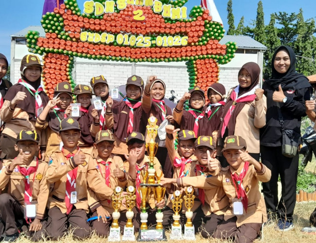 Keren, Gugus Depan Pramuka SDN Sukabumi 2 Kota Probolinggo Juara Umum di Pesta Siaga Ceria 2024