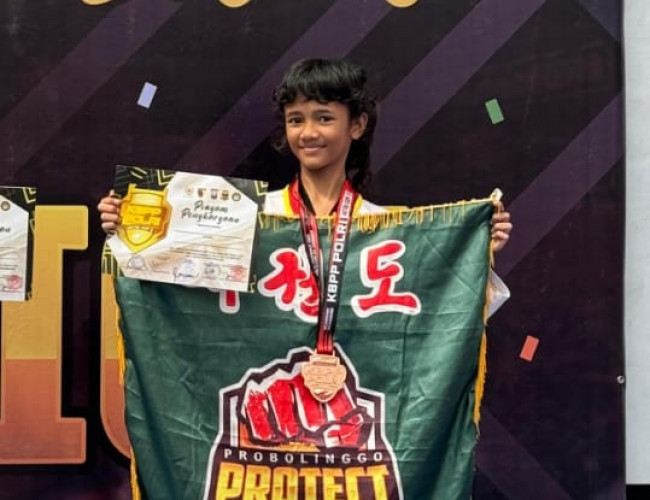 Bulan, Sabet Medali Perunggu di Ajang Taekwondo Dalam Kejuaraan KBPP Polri Jatim Cup 2