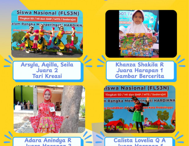 Siswa SDN Sukabumi 2 Ukir Prestasi di FLS3N Tingkat Kota Probolinggo Tahun 2026