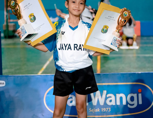 Hebat! Seila Fara Putri Ramadhani Juara 2 Kejurkot Bulutangkis Hydro Plus Cup 2026 