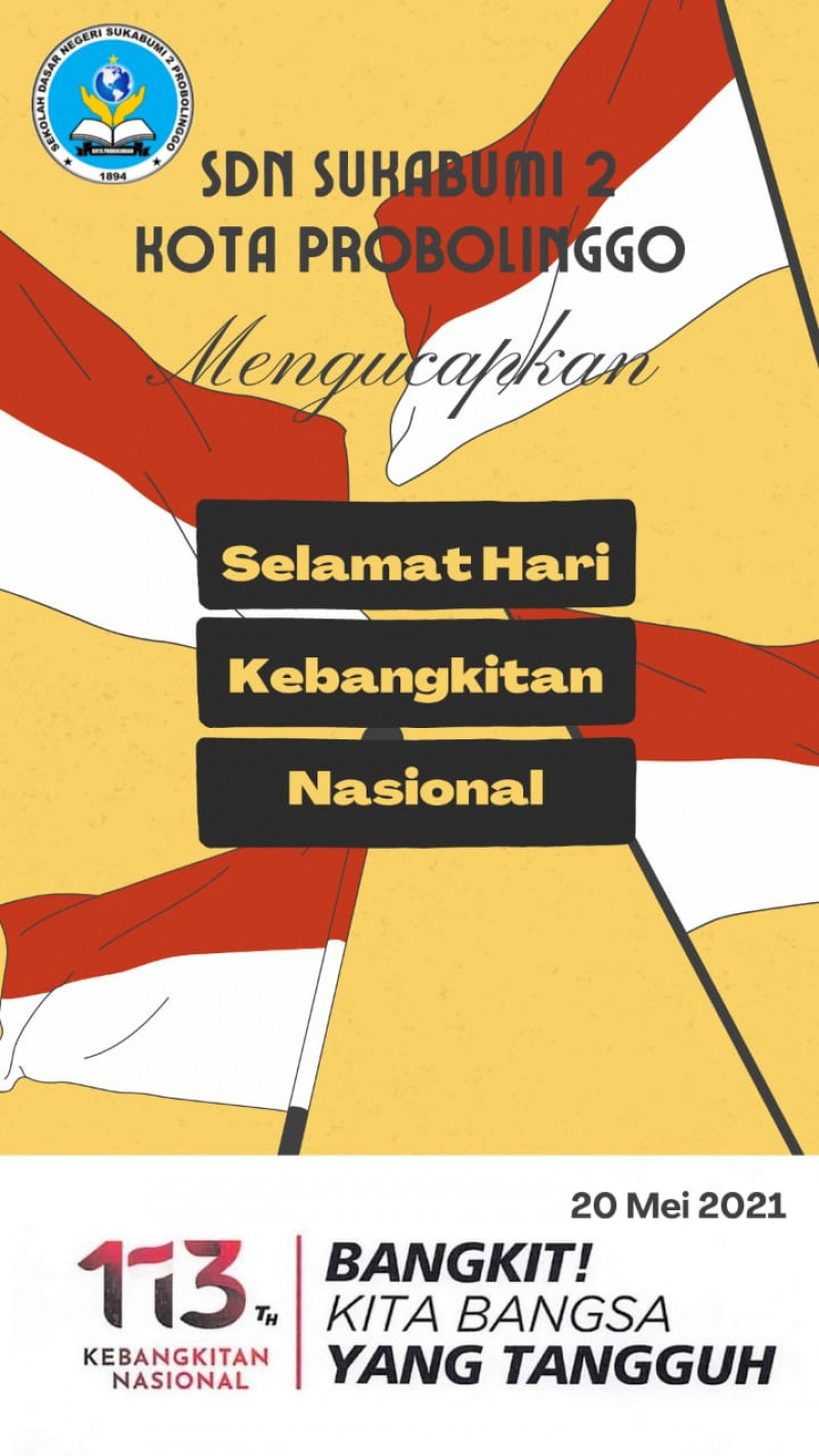 Selamat Hari Kebangkitan Nasional 2021 Bangkit Kita Bangsa Yang