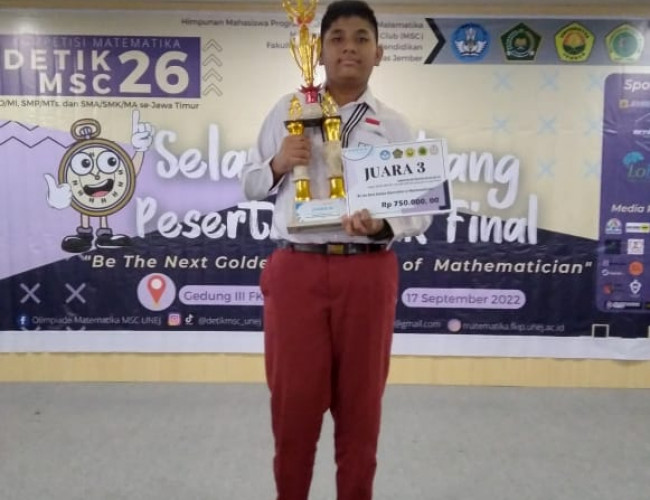 Siswa SDN Sukabumi 2, raih Juara 3 dalam Kompetisi Matematika Se-Jawa Timur di Universitas Jember