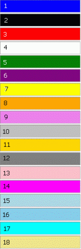 WARNA YANG NO 11 DALAM  BAHASA  INGGRIS ADALAH  WARNA  