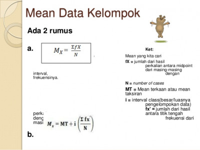 Cara Mencari Mean Modus Dan Median Pada Data Kelompok